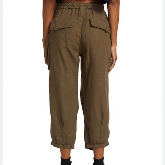 Free People Rock and Crop It Linen Cargo Pants - Picture 7 of 16